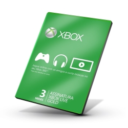 Cartão Xbox Live Gold - Licença Para 3 Meses