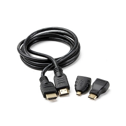 Cabo HDMI - 3 em 1 Com Adaptador Mini/Micro HDMI
