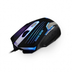 Mouse Gamer C3TECH PRETO/PRATA c/ Led Multicolor