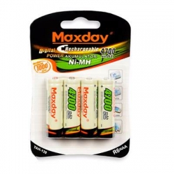 Pilha AA Recarregavel 4 unidades- Maxday 4700mAh