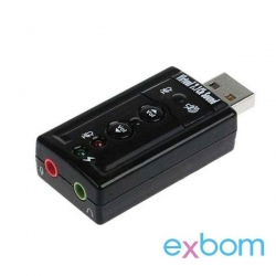 Adaptador de SOM USB 7.1 Canal Virtual