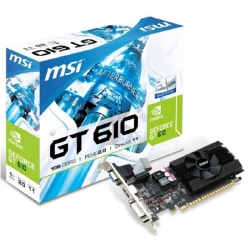 Placa de video GT 610 - 2GB MSI GeForce