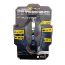 Mouse Gamer 6 botões DPI 2400 AZUL KP-V25