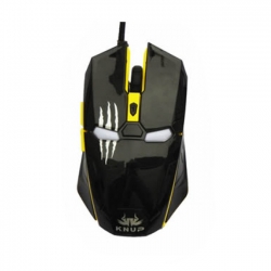 Mouse Gamer IRON MAN c/ Led 6 botões AMARELO KP-V22