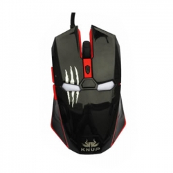 Mouse Gamer IRON MAN c/ Led 6 botões VERMELHO KP-V22