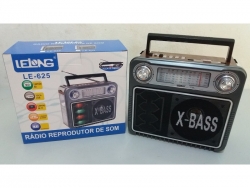 RADIO AM/FM/USB/CARTÃO/ X-BASS ENTRADA KARAOKE LELONG LE-625