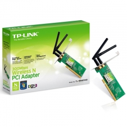 Placa de Rede TP-Link Wireless 300Mb PCI - TL-WN851ND