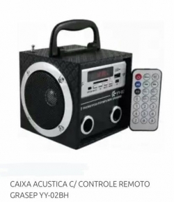 Caixa de som Bluetooth /USB/SD YY-02BH