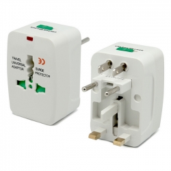 Adaptador Tomada Universal Internacional Uk Eua Europa Asia