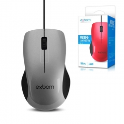 Mouse USB - EXBOM MS-47 (PRATA)